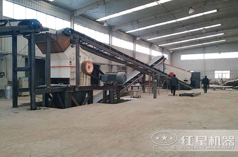 河南時產50噸05石子制備加工現場 河南時產50噸05石子制備加工現場