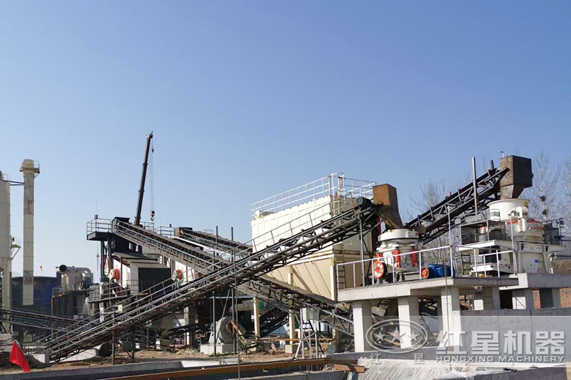 山石破碎加工客戶現場