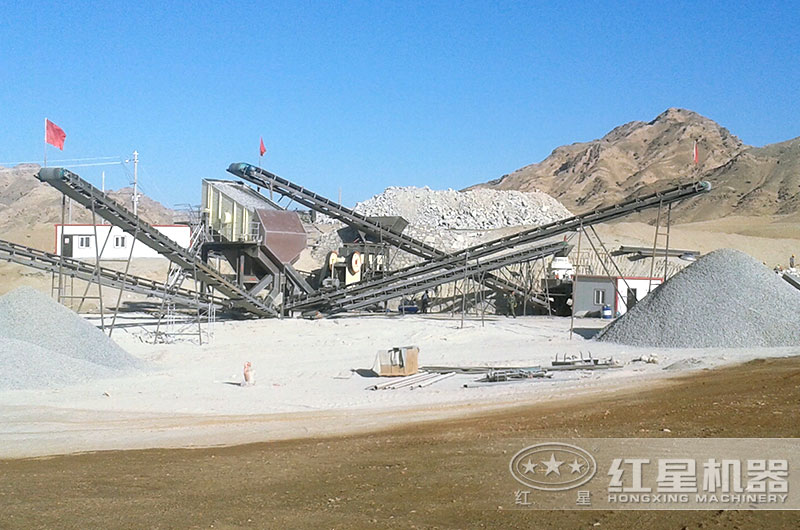 石子破碎生產線實拍圖