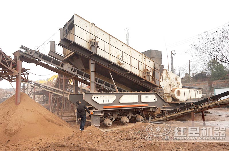 石頭廢料作業現場