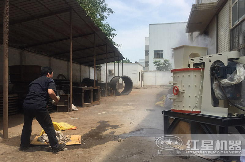 復合式破碎機物料試機 復合式破碎機物料試機