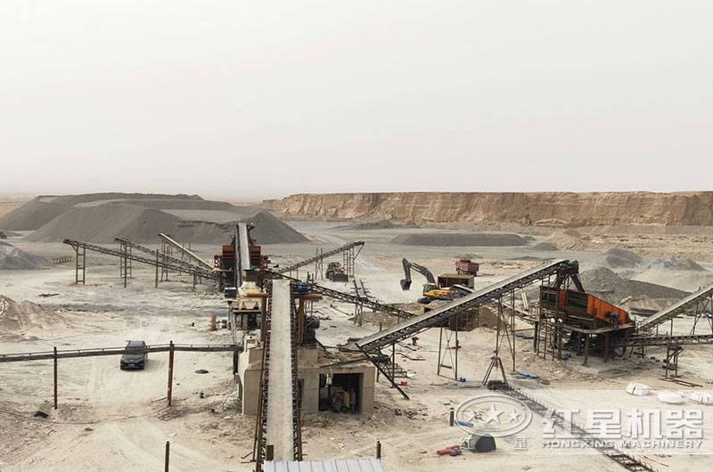 碎石加工生產線客戶現場