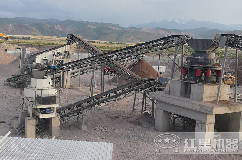 小型制砂機現場