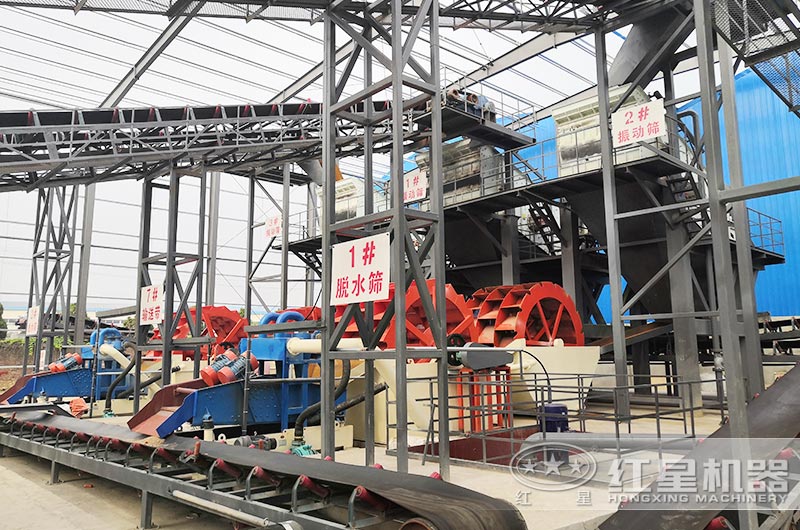 洗沙機作業現場