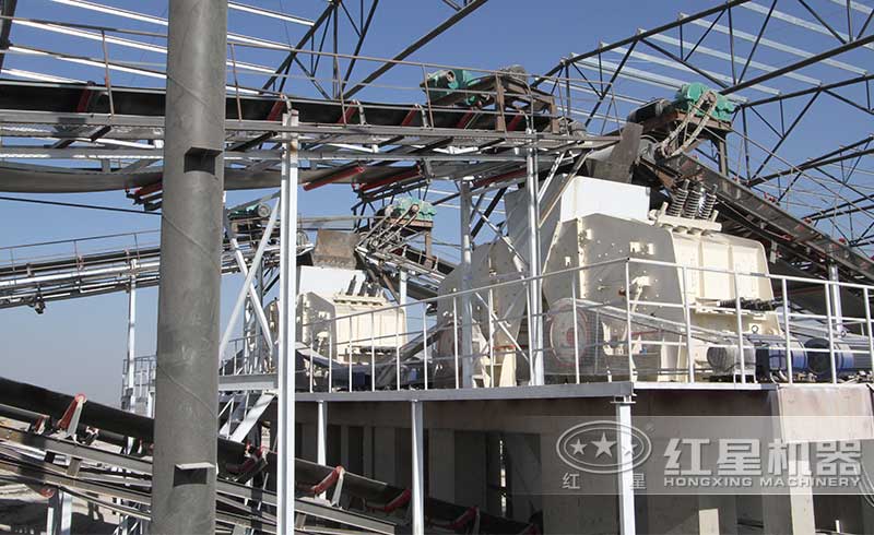 PF1214河卵石反擊式破碎機(jī)用戶現(xiàn)場