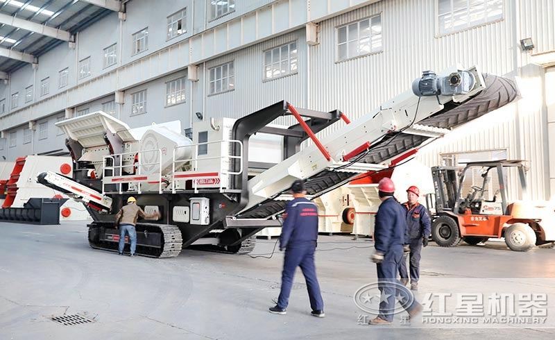 時產100方履帶式石子移動破碎站