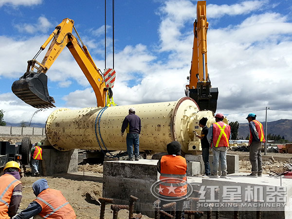 棒磨式制砂機(jī)安裝現(xiàn)場(chǎng)