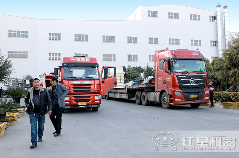 石子生產線設備發往河南洛陽