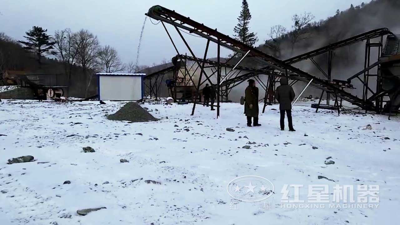 煤矸石破碎生產線作業視頻-吉林客戶現場