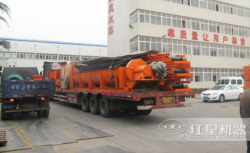 螺旋洗砂機發往山西