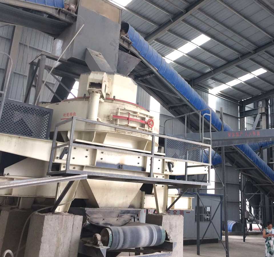 江蘇徐州機(jī)制砂生產(chǎn)線客戶現(xiàn)場(chǎng)