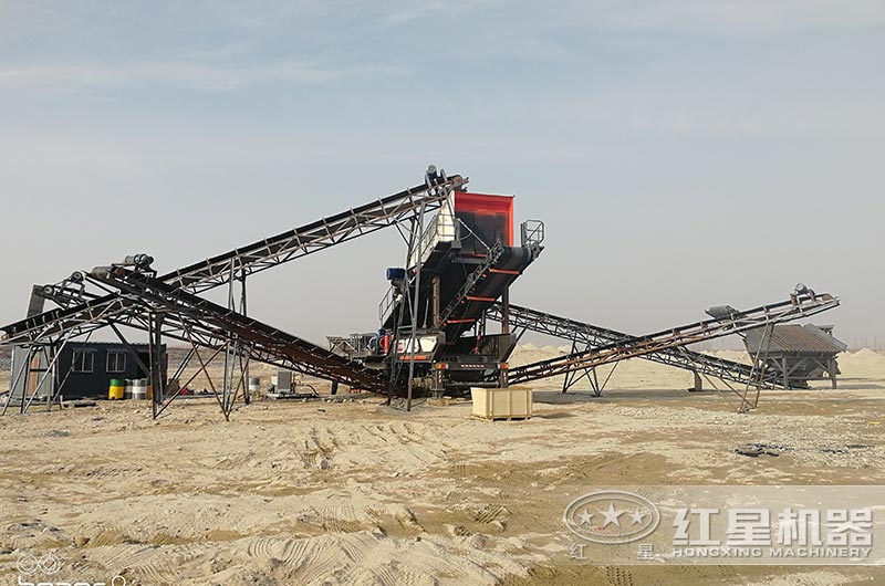 河北保定輪胎式移動(dòng)破碎站現(xiàn)場