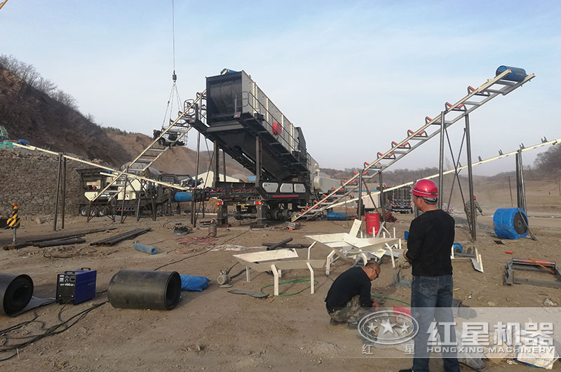 車載式移動破石機(jī)簡單安裝便可進(jìn)行作業(yè)