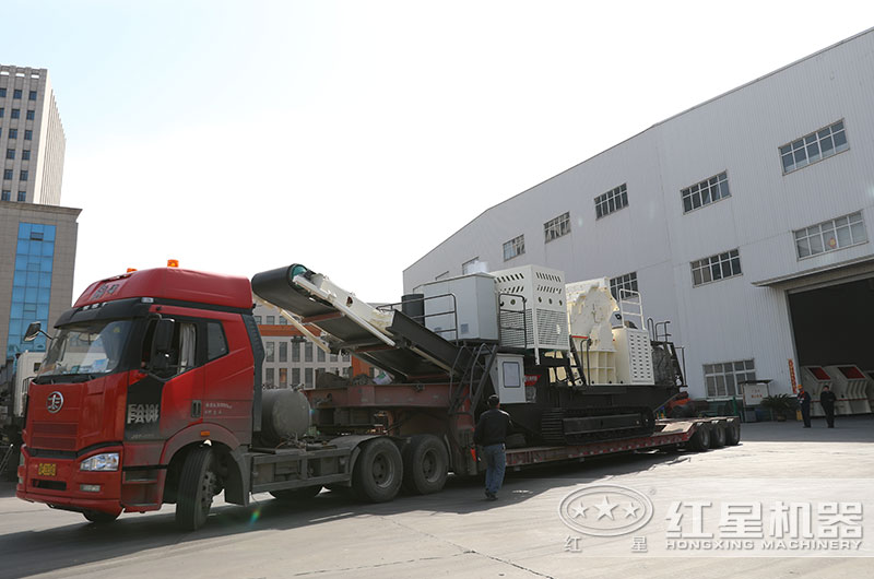 履帶移動式石子破碎機從車間直接發貨