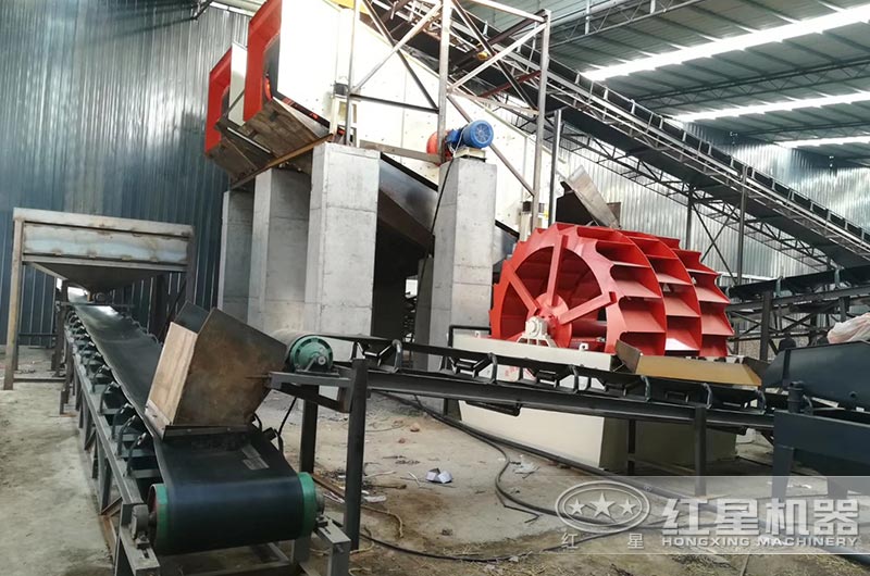 環保洗砂設備作業圖