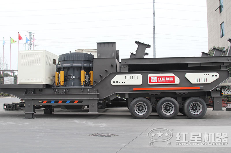 城市建筑垃圾處理設備-輪胎式移動破碎機