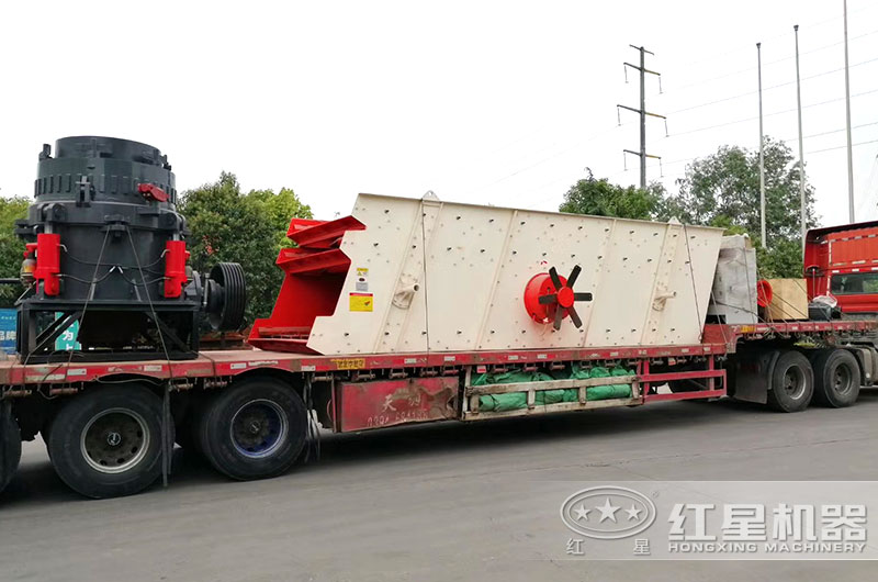 大型圓錐破碎機發往浙江