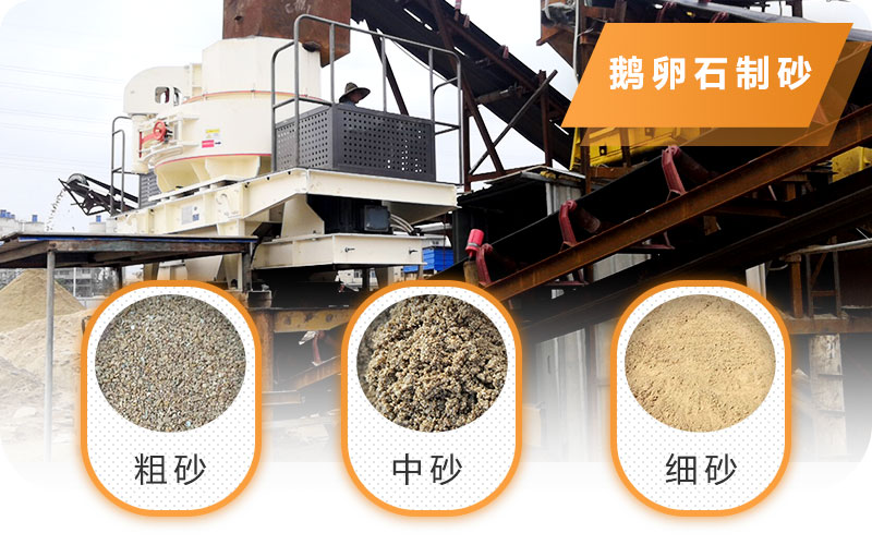 鵝卵石制砂生產線