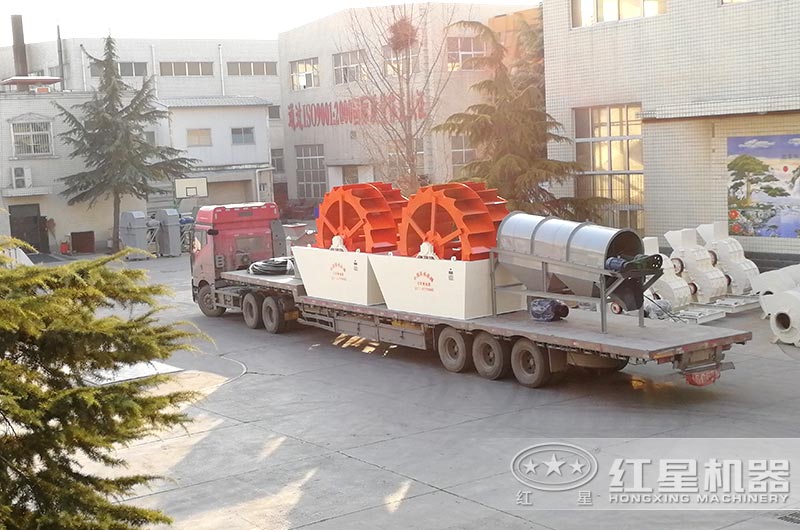一套洗砂設備發往河南周口 一套洗砂設備發往河南周口