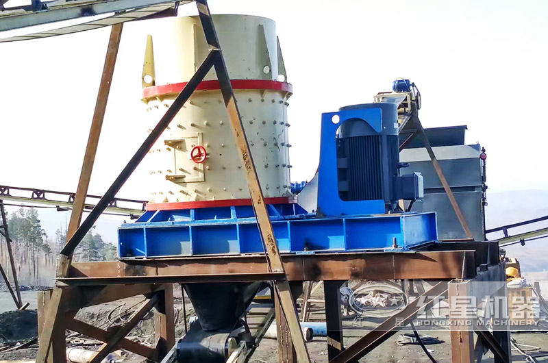 立軸復合式制砂機生產現場