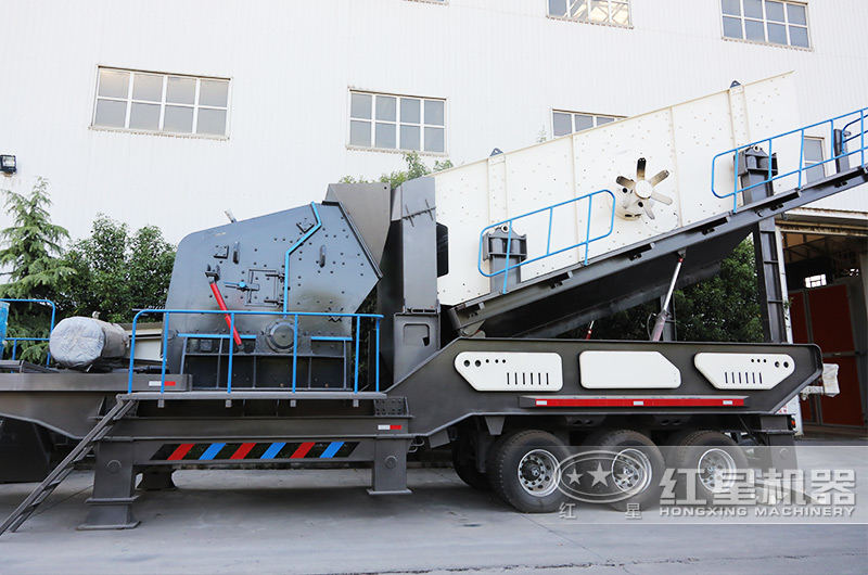 反擊式移動建筑廢料破碎機(jī)，中細(xì)碎+篩分