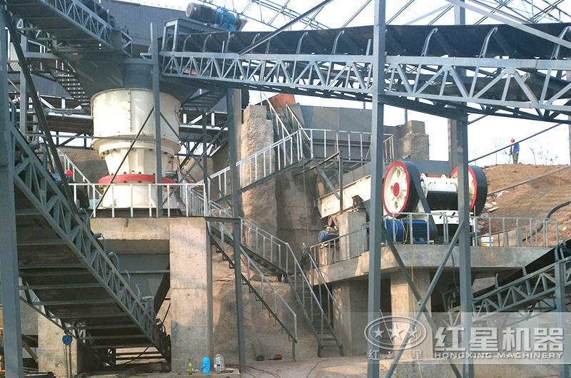 夾石機生產現場圖片