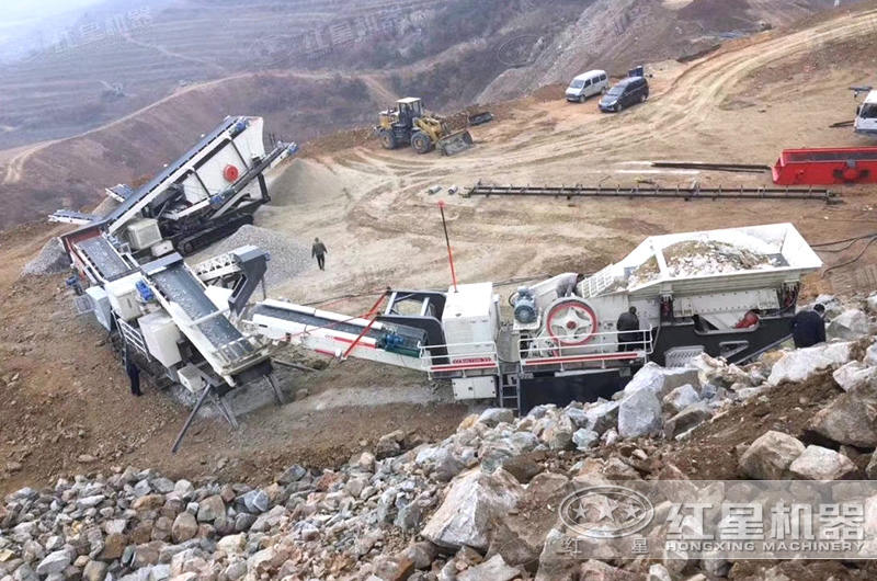 成套流動石子破碎機生產線 成套流動石子破碎機生產線