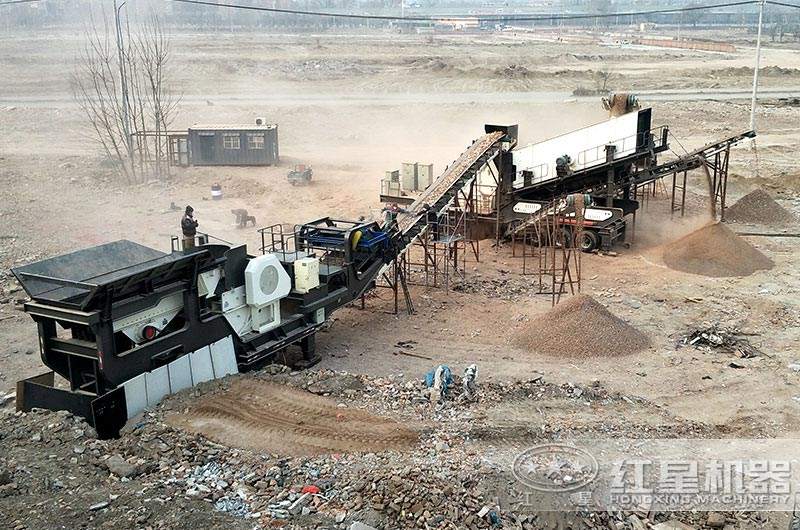 移動式建筑垃圾破碎站生產現場圖片 移動式建筑垃圾破碎站生產現場圖片