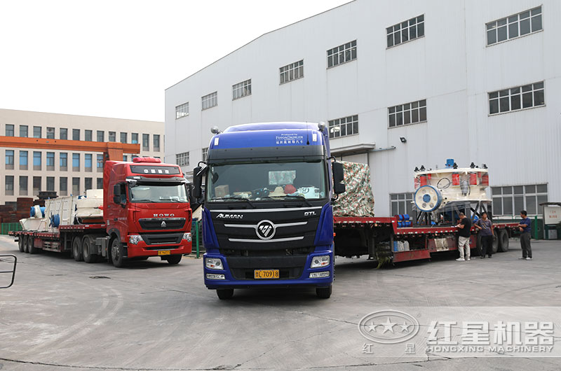 河南紅星全套砂石加工生產線配置設備發貨 河南紅星全套砂石加工生產線配置設備發貨