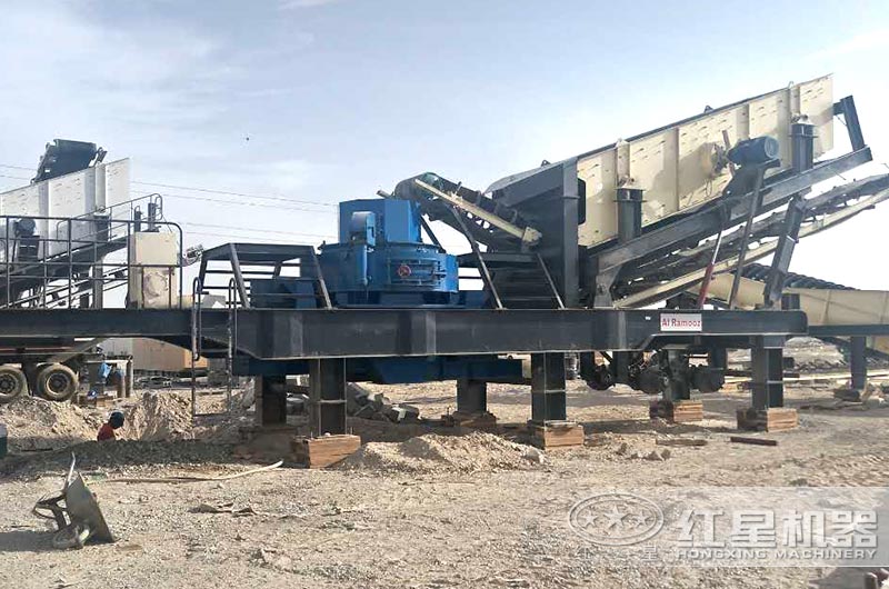 全自動移動制砂機生產現場