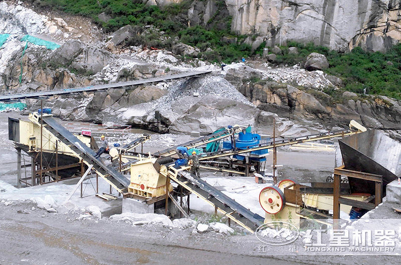 巖石制砂設備生產現場 巖石制砂設備生產現場