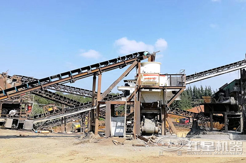 立式沖擊式破碎機作業現場圖 立式沖擊式破碎機作業現場圖