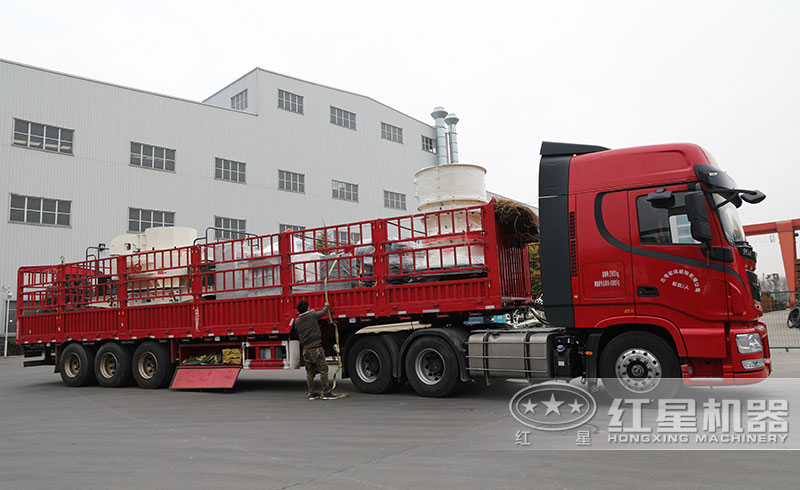 時產(chǎn)100噸石料破碎生產(chǎn)線發(fā)貨了發(fā)貨了（沖擊式制砂機、單缸圓錐破）