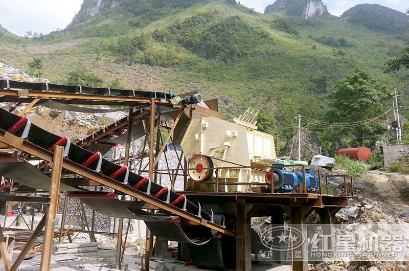 廢玻璃加工現場