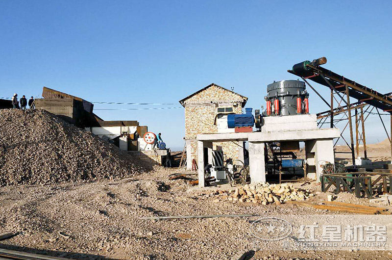 石子破碎機生產現場