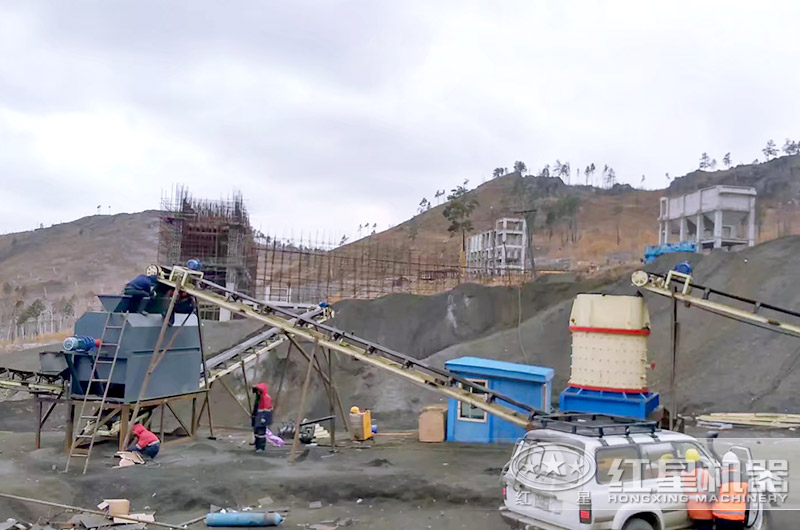 一萬多小型制沙機生產現場圖 一萬多小型制沙機生產現場圖