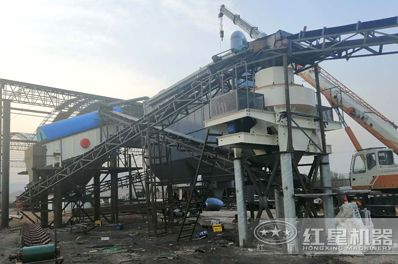 沖擊式制砂機作業現場圖,配備環保裝置 沖擊式制砂機作業現場圖,配備環保裝置