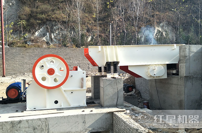 廢舊玻璃加工設備生產現場