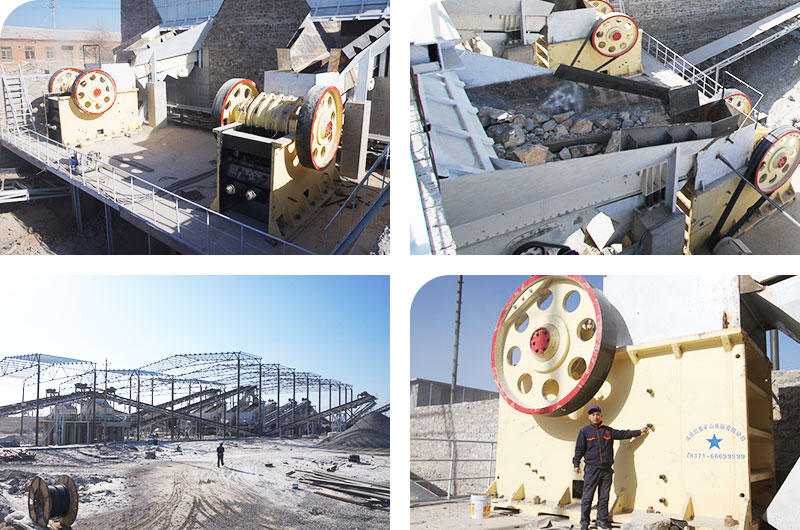 顎式破碎機作業現場合集